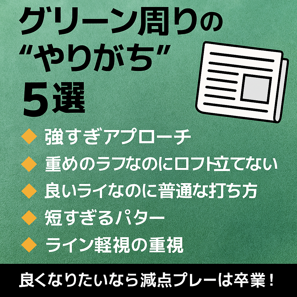 グリーン周りの“やりがち”5選　　　　　5 Common Mistakes Around the Green